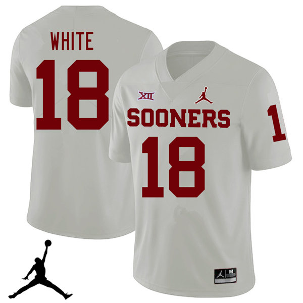 Oklahoma Sooners #18 Jason White 2018 College Football Jerseys Sale-White